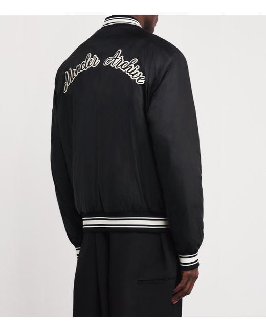 Moncler Black Reversible Bouchet Varsity Bomber Jacket for men