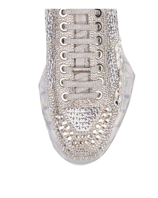 Udelukke national flag Sammenbrud Jimmy Choo Diamond Embellished Sneakers | Lyst