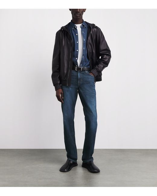 7 For All Mankind Blue The Straight Jeans for men