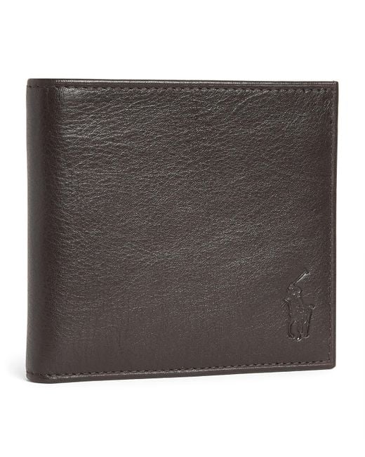 Polo Ralph Lauren Black Leather Polo Pony Wallet for men