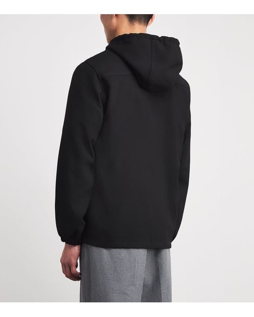 Sandro Black Zip-Up Hoodie for men