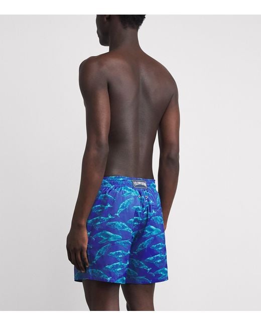 Vilebrequin Blue Whale Print Mahina Swim Shorts for men
