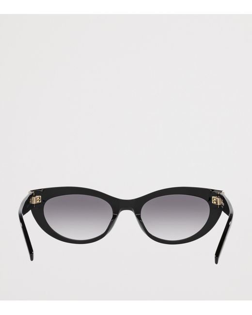 Saint Laurent Black Acetate Cat Eye Sunglasses