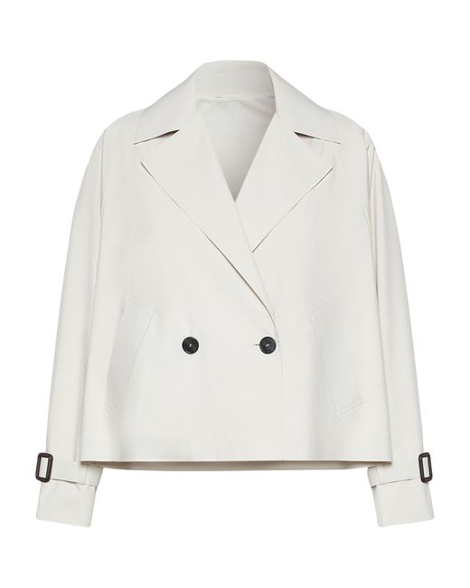 Weekend by Maxmara White Cropped Trench Jacket
