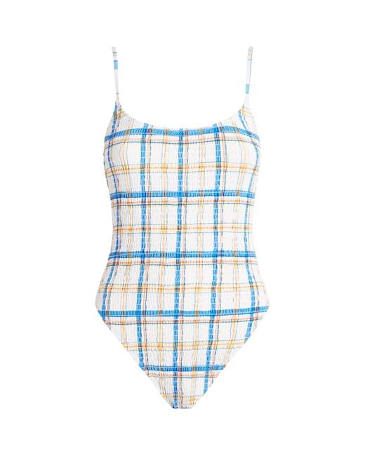 Polo Ralph Lauren Blue Check Swimsuit