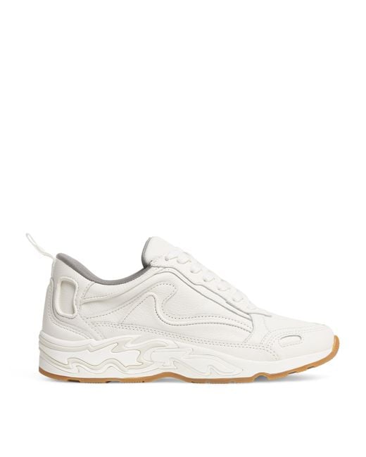 Sandro White Flame Sneakers