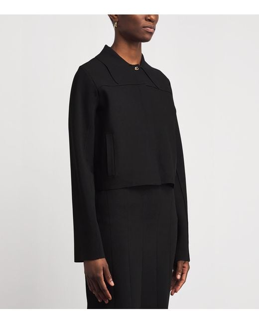 Joseph Black Milano-Knit Gare Compact Jacket