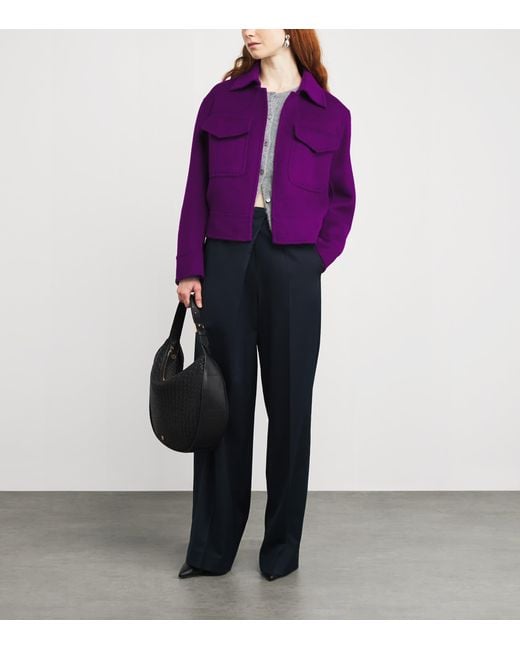 Wolk Morais Purple Cashmere Trocadero Jacket
