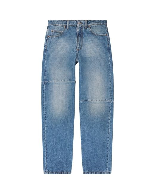 MM6 by Maison Margiela Blue Tapered Jeans for men