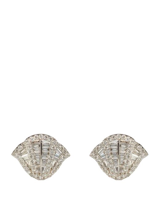 Annoushka Metallic And Diamond Flamenco Stud Earrings
