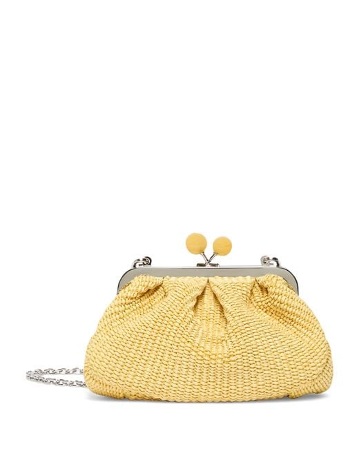 Weekend by Maxmara Metallic Small Woven Pasticcino Clutch Bag