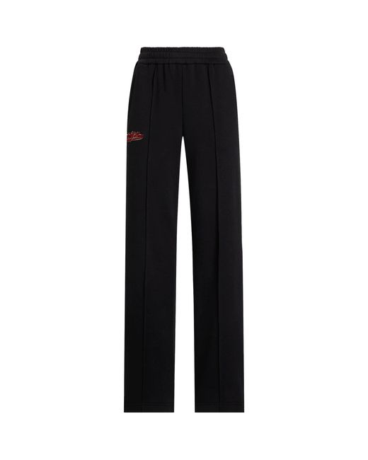 Dolce & Gabbana Black Cotton Logo Sweatpants