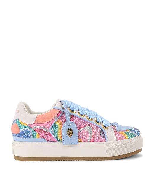 Kurt Geiger Pink Southbank Tag Sneakers