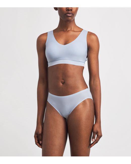 Chantelle Blue Softstretch Brazilian Briefs
