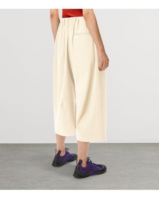 Loewe Natural Cropped Belted Trousers