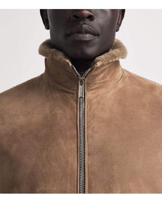 Moorer Brown Wool-Cashmere Hybrid Jacket for men