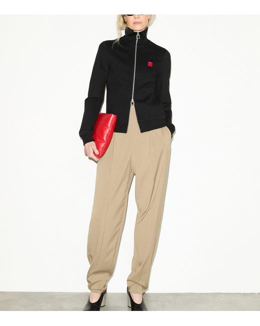 MAX&Co. Black Two-Way Zip Sweater