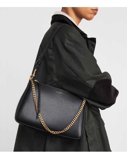 Tory Burch Black Leather Perry Shoulder Bag