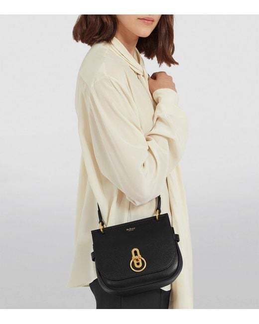 Mulberry Black Small Leather Amberley Cross-Body Bag