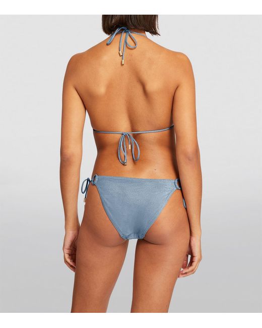 Zimmermann Blue Lurex Ring-detail August Bikini