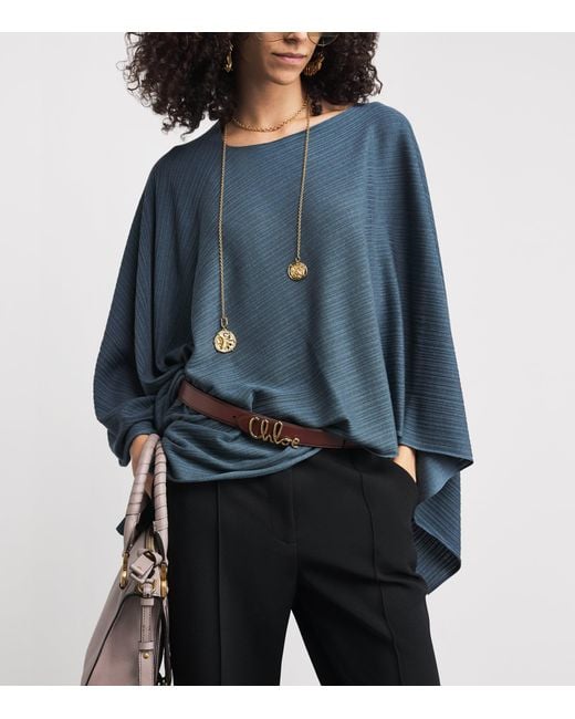 Chloé Brown Calfskin Iconic Belt