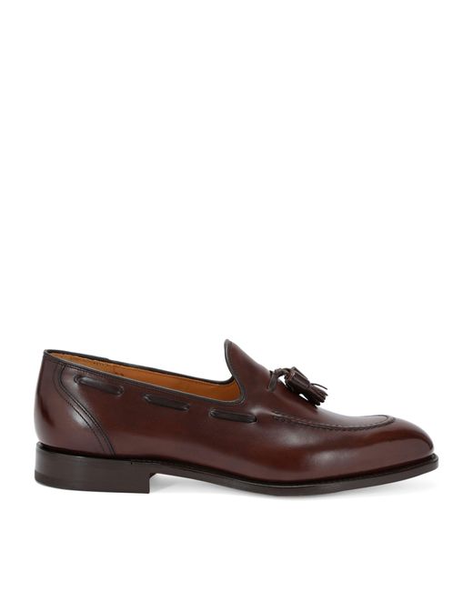 Church's Brown Leather Kingsley Tassel Loafers for men