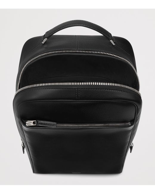Tom Ford Black Leather Backpack for men