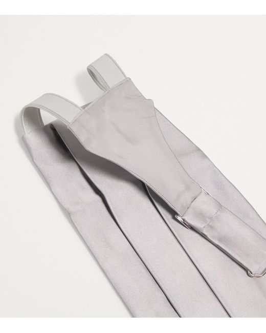 Giorgio Armani Gray Silk Cummerbund for men