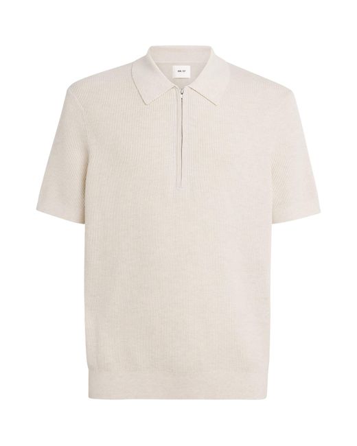 NN07 White Organic Cotton Hansie Polo Shirt for men
