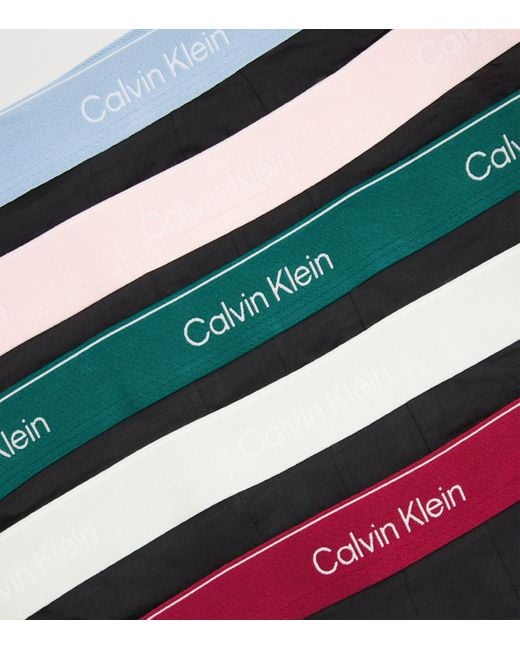 Calvin Klein Multicolor Stretch-Cotton Low-Rise Trunks for men