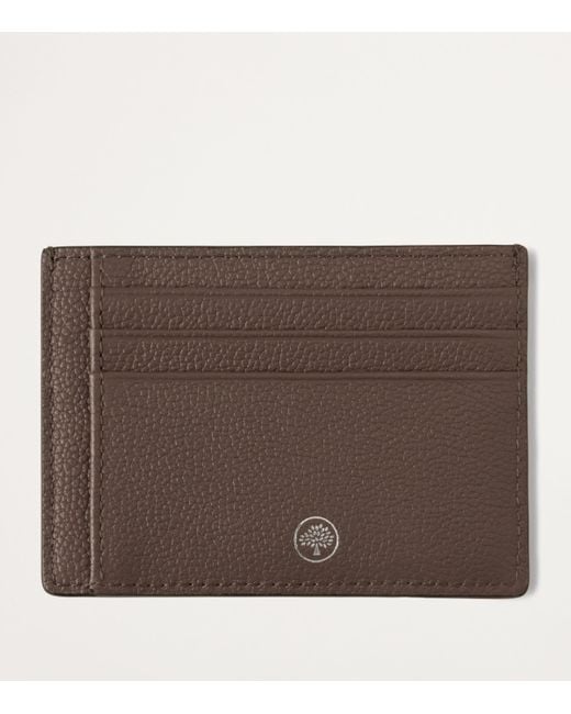 Mulberry Brown Farringdon Card Holder for men