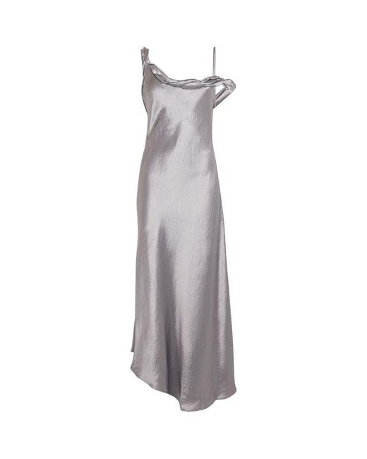 Camilla & Marc Gray Satin Glacier Dress