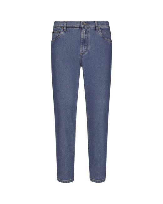 Dolce & Gabbana Blue Slim Jeans for men