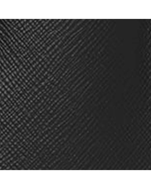 Smythson Black Signature Cross-Grain Panama Leather Glasses Case
