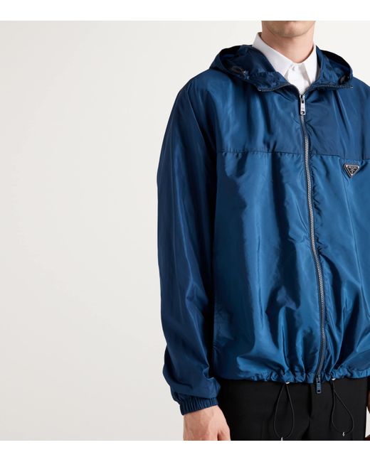 Prada Blue Re-Nylon Triangle Jacket for men