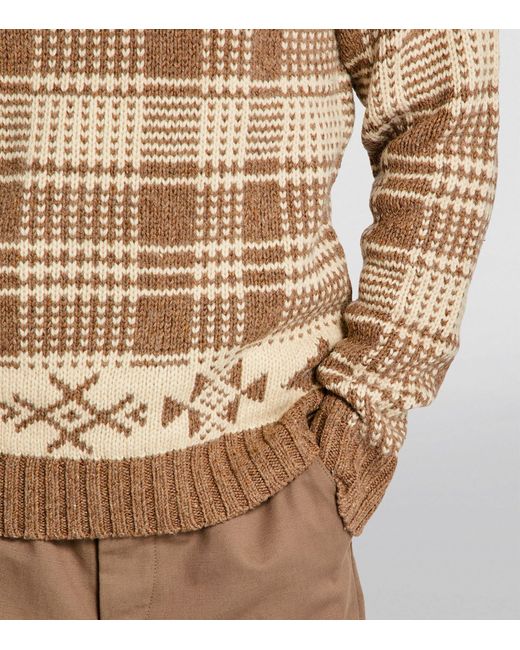 Polo Ralph Lauren Natural Wool-blend Check Sweater for men