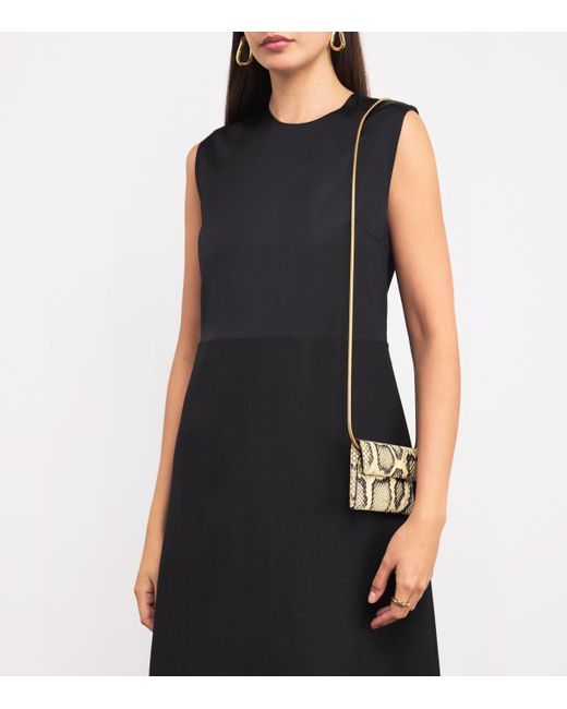 Jil Sander Natural Mini Leather Folded Cross-Body Bag