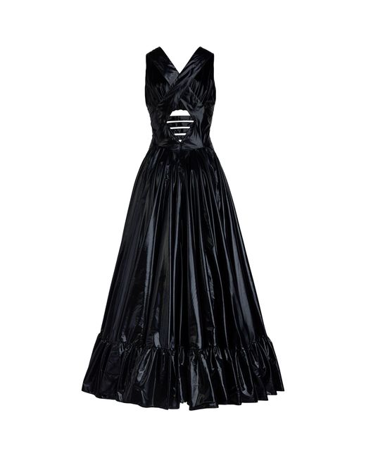 Alaïa Black Cut-Out Deesse Midi Dress