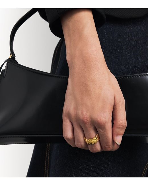 Suzanne Kalan Metallic Golden Jagged Wide Band