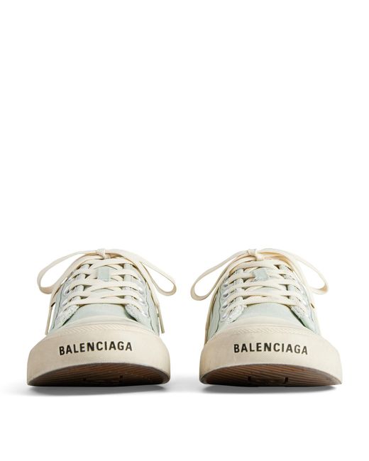 Balenciaga White Paris Slip-on Sneakers