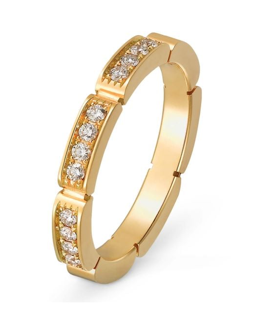Cartier Metallic And Diamond Maillon Panthère Wedding Band