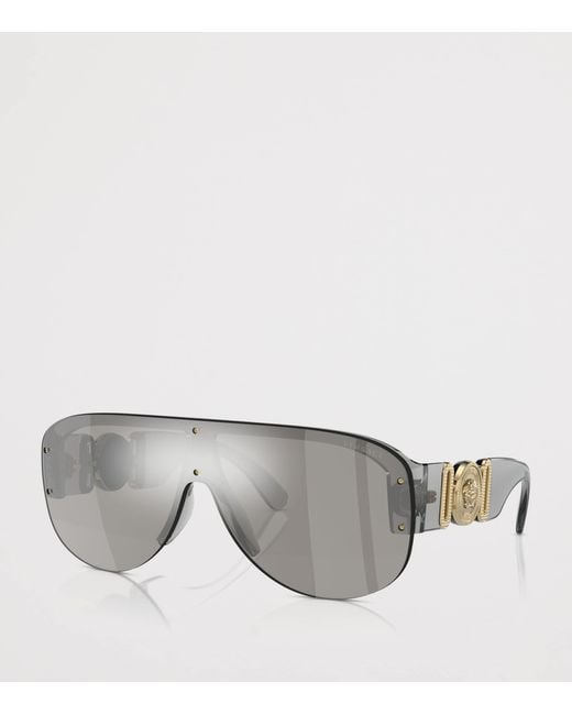 Versace Gray Aviator Sunglasses