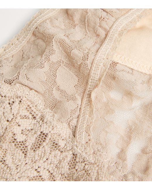 Hanky Panky Natural Lace Low-Rise Thong