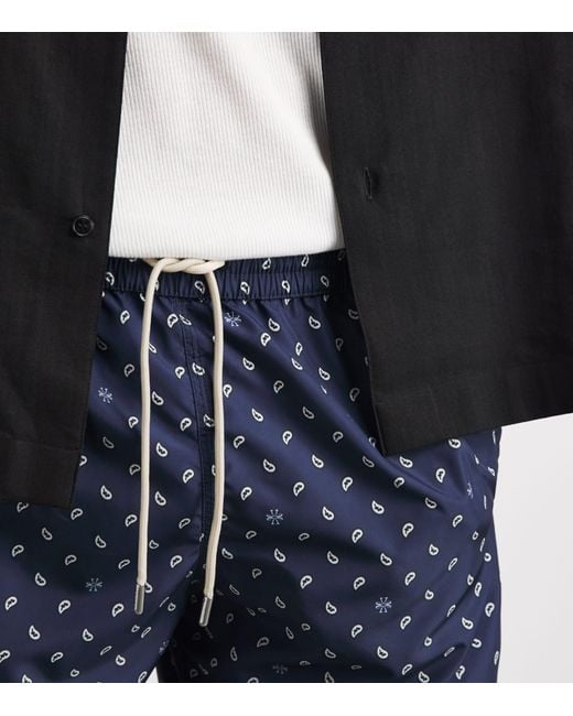 Jacob Cohen Blue Paisley Swim Shorts for men