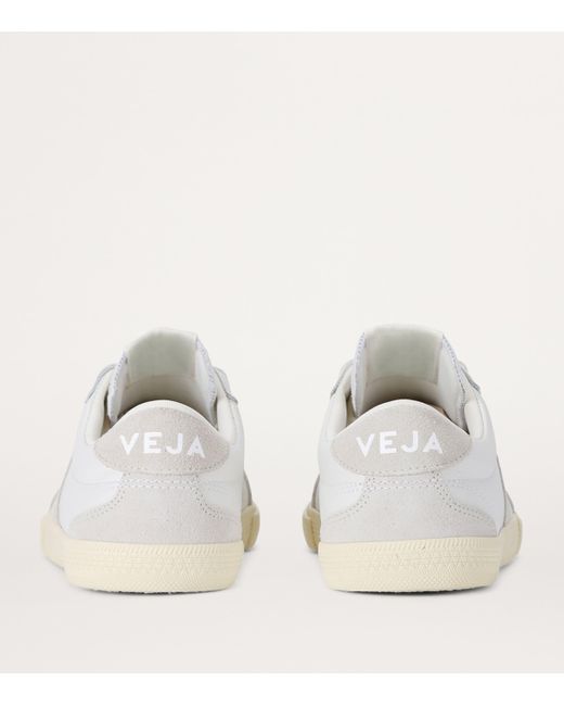 Veja White Leather Volley Sneakers