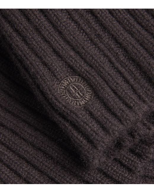 Harrods Gray Cashmere Longline Cardigan
