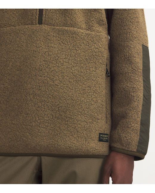 James Purdey & Sons Green Half-zip Lux Sporting Sweatshirt for men