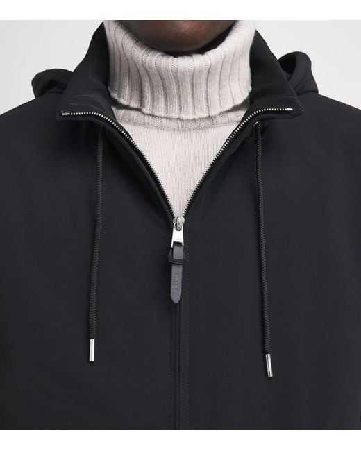 Sandro Black Padded Hooded Jacket for men