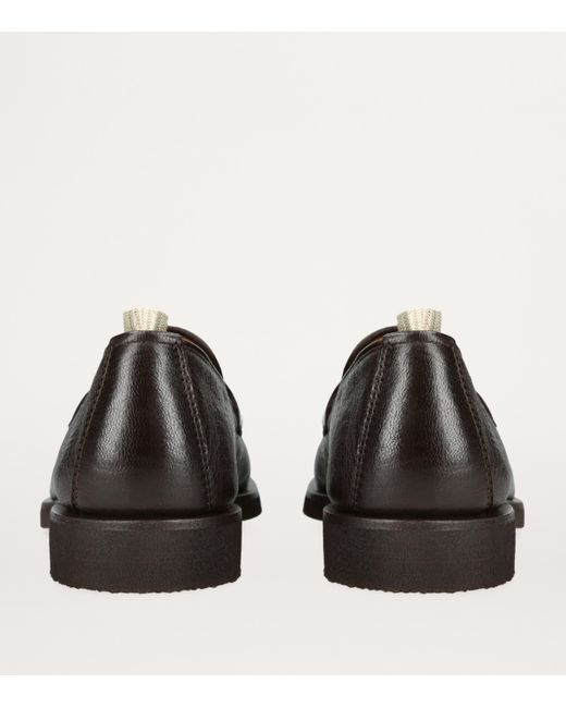 Officine Creative Black Leather Opera Flexi Loafers for men