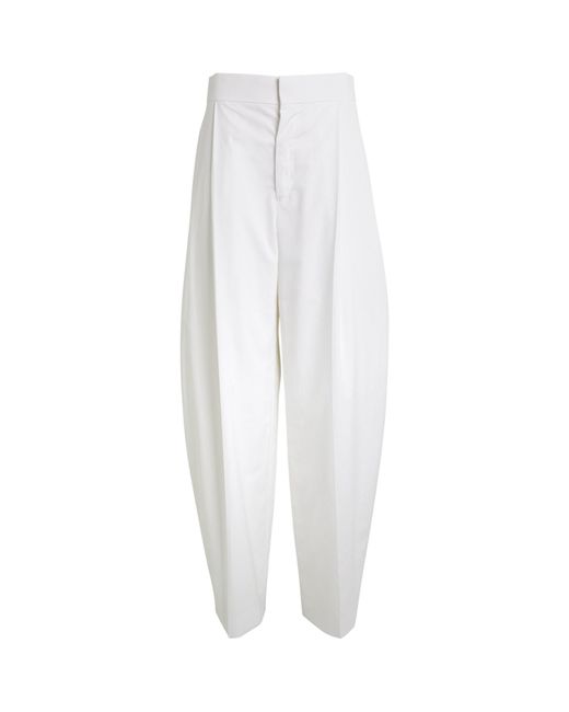 Carven White Wide-leg Trousers